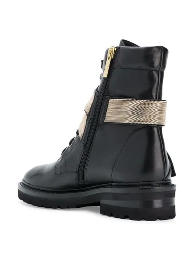 Shop Steffen Schraut Buckled Detailing Combat Boots In Black