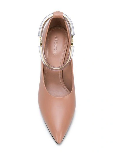 Shop Jil Sander Ankle Strap Pumps - Pink