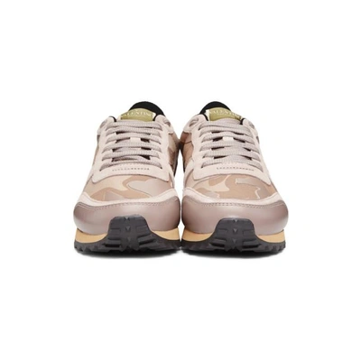 Shop Valentino Pink  Garavani Camo Rockrunner Sneakers In 56b Pink