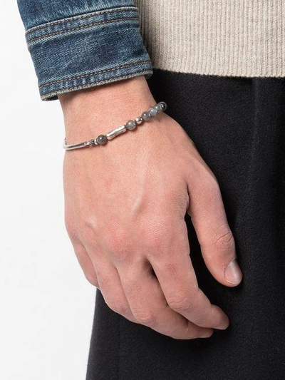Shop M Cohen Clasp Bead Bracelet In Labrador