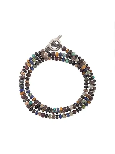 Shop M Cohen Layered Bead Bracelet In Multicolour