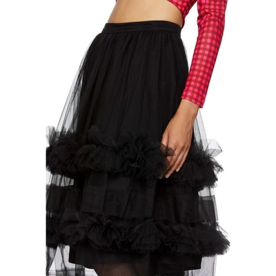 Shop Molly Goddard Black Akuac Skirt