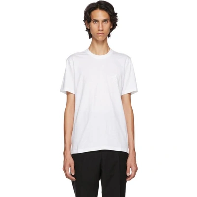 Shop Givenchy White Star Crest T-shirt In 100 White