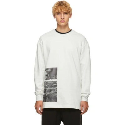 Shop Song For The Mute White Stack Pullover Sweater
