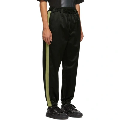 Shop Song For The Mute Black Baggy Side Tape Lounge Pants