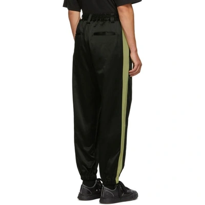 Shop Song For The Mute Black Baggy Side Tape Lounge Pants