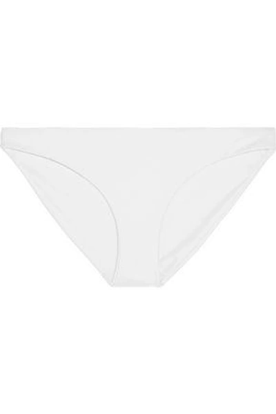 Shop Mikoh Zuma Low-rise Bikini Briefs In White