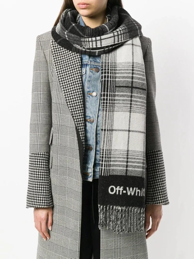Shop Off-white Check Blanket Scarf