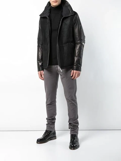 Shop Isaac Sellam Experience Down Lined Jacket In Noir