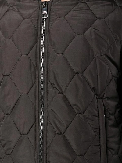 Shop Neil Barrett Quilted Bomber Jacket In Black