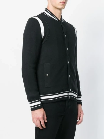 Shop Givenchy 4g Embroidered Bomber Jacket - Black