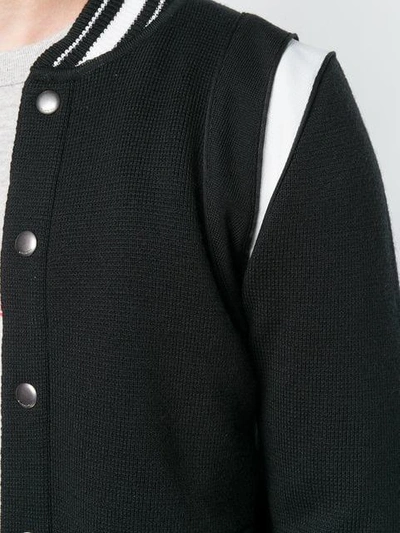 Shop Givenchy 4g Embroidered Bomber Jacket - Black