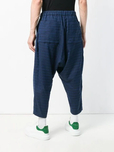 Shop Issey Miyake Reversible Trousers In Blue