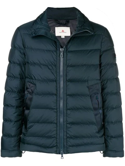 Shop Peuterey Short Padded Jacket In Blue