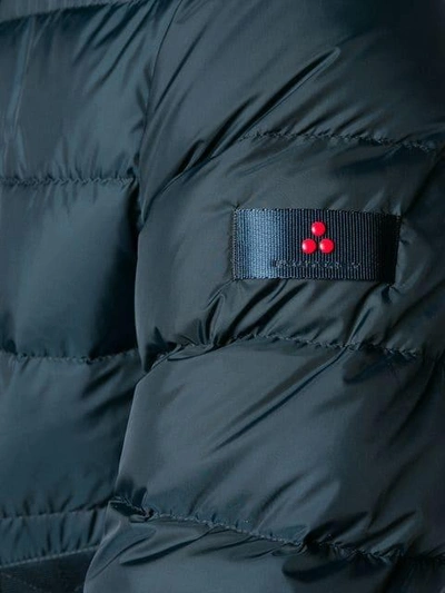 Shop Peuterey Short Padded Jacket In Blue