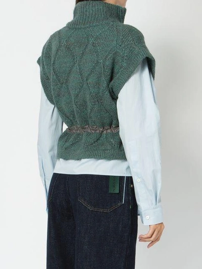 Shop Aalto Zipped Knit Vest - Blue