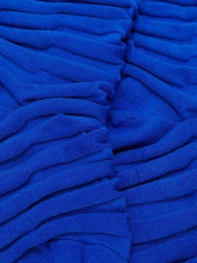 Shop Issey Miyake Fitted Cuffs Socks In Blue