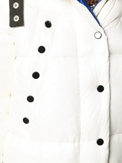 Shop Rossignol Long Puffer Coat In White