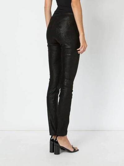 Shop Haider Ackermann Embroidered Side Trousers In Black