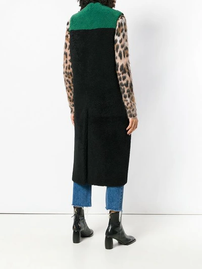 Shop Inès & Maréchal Sleeveless Coat - Black