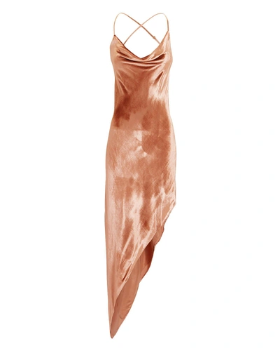 Shop Michelle Mason Velvet Asymmetric Dress