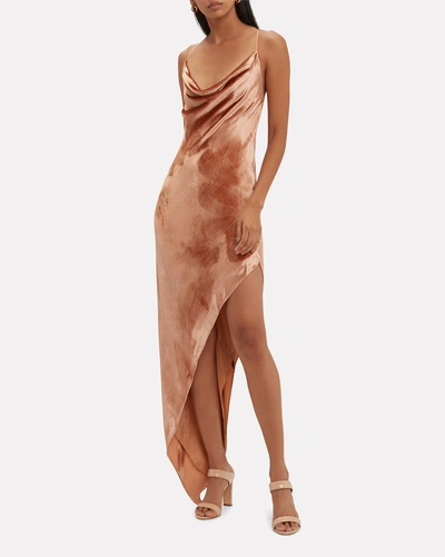 Shop Michelle Mason Velvet Asymmetric Dress