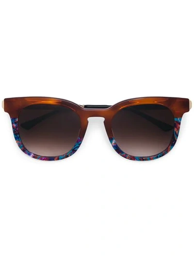 Shop Thierry Lasry Penalty Square Sunglasses - Brown