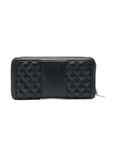 Shop Love Moschino Quilted Black Wallet