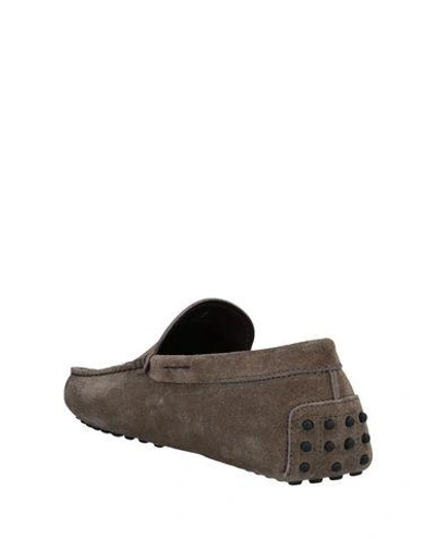 Shop Tod's Loafers In Khaki
