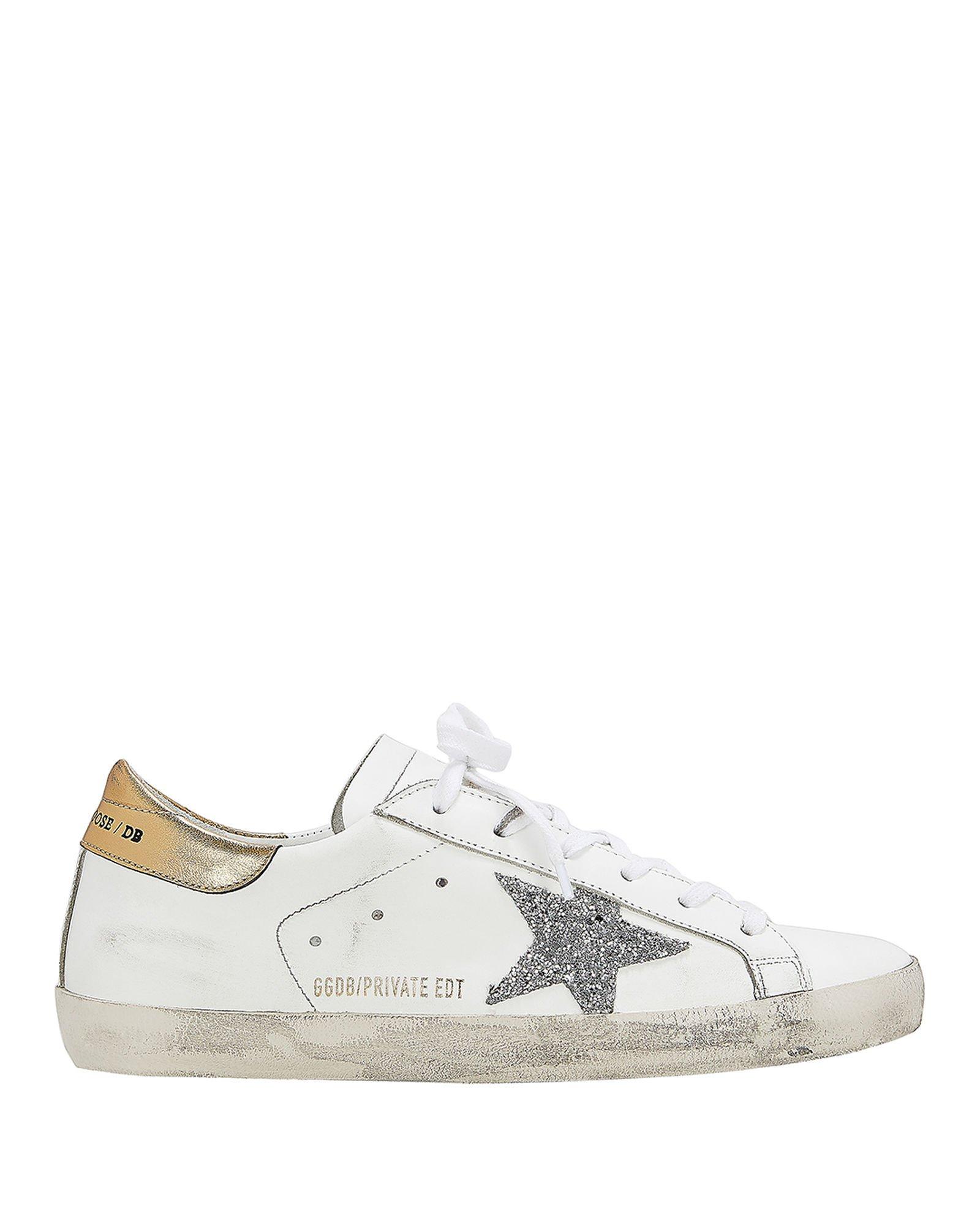 golden goose sneakers gold glitter star