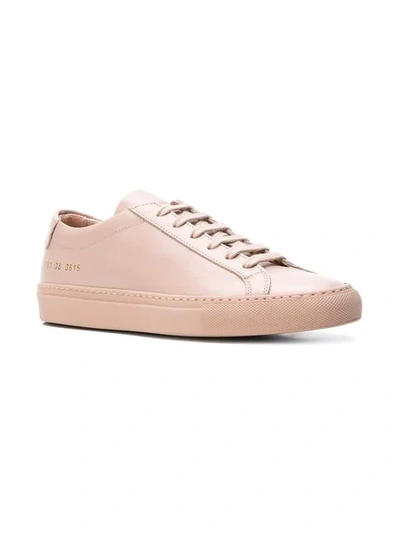 Shop Common Projects Achilles Low Sneakers - Nude & Neutrals