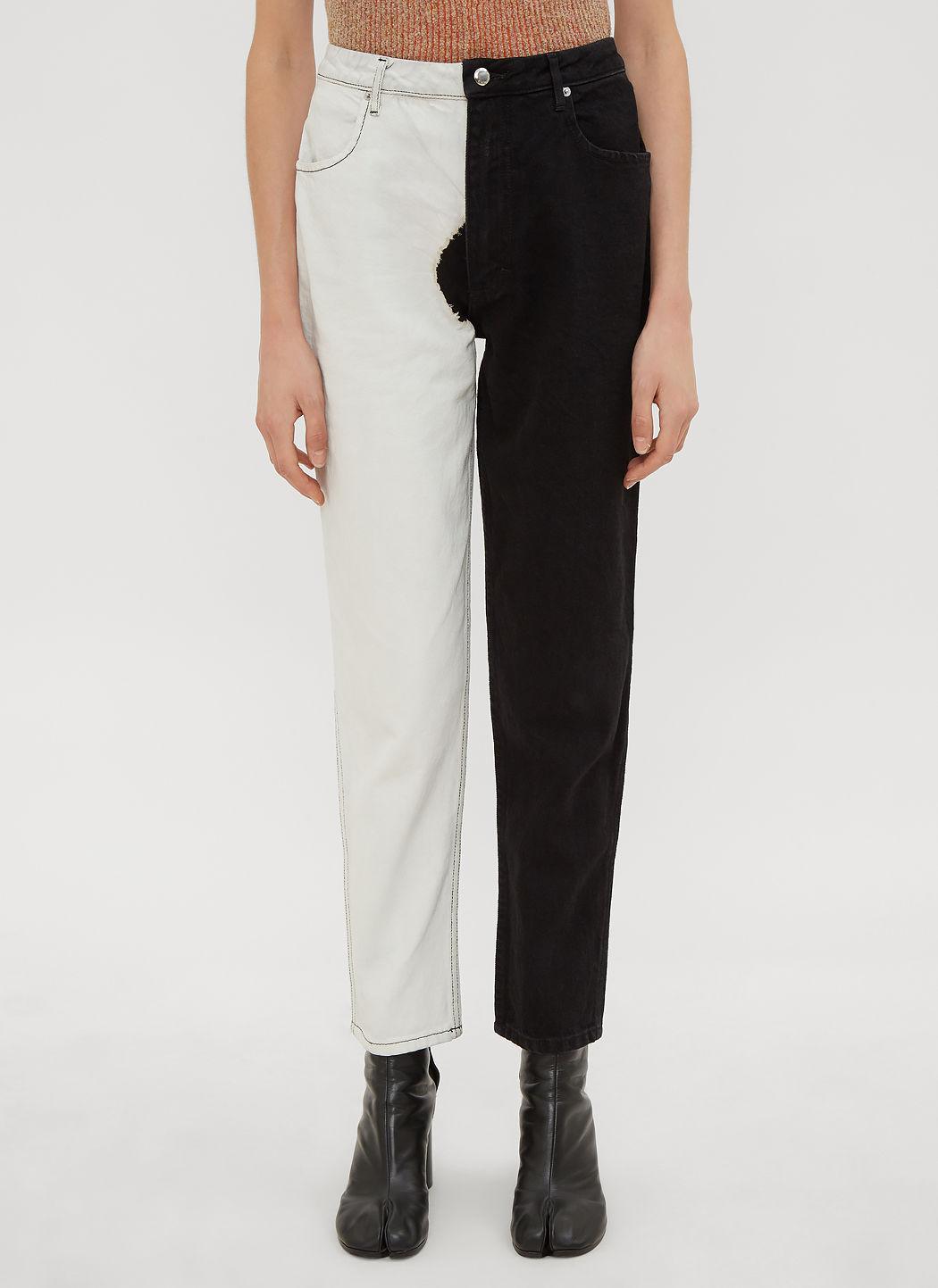 black two tone jeans