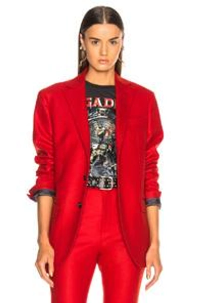 Shop R13 Boyfriend Blazer In Red