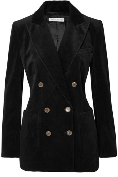 Shop Bella Freud Bianca Cotton-corduroy Blazer In Black