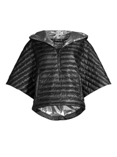 Shop Think Royln Chelsea Oversized Puffer Jacket In Black Silver