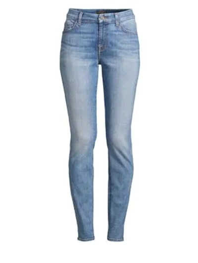 Shop Jen7 By 7 For All Mankind Faded Skinny Jeans In Blue