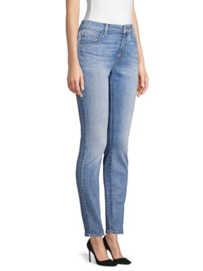 Shop Jen7 By 7 For All Mankind Faded Skinny Jeans In Blue