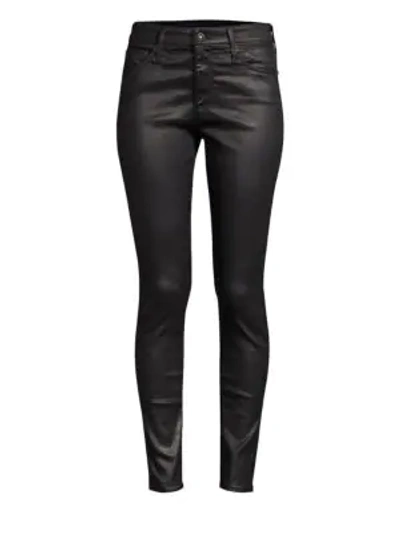 AG Farrah High-Rise Ankle Faux Leather Skinny Pants 