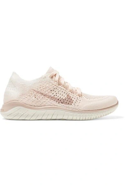 Shop Nike Free Rn Flyknit 2018 Sneakers In Blush