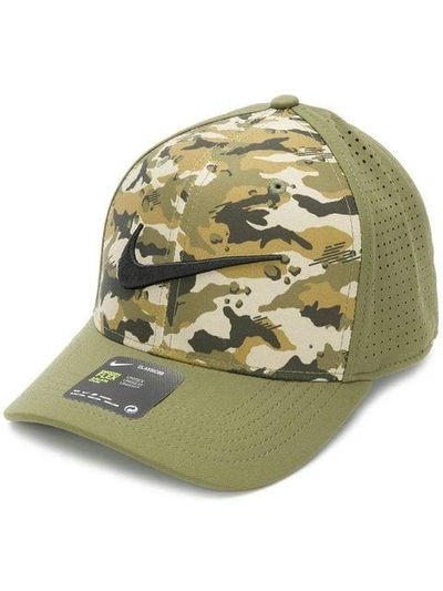 Shop Nike Camouflage Classic 99 Swoosh Flex Cap - Green