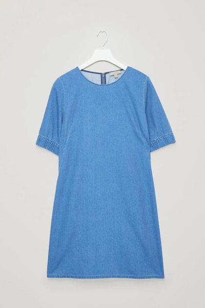 Shop Cos Denim Dress In Blue