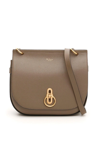 Shop Mulberry Amberley Bag In Claygrigio