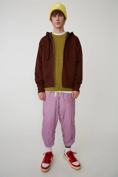 Shop Acne Studios Hooded Sweatshirt Chocolate Brown