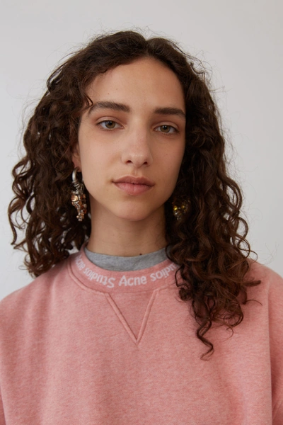Shop Acne Studios Voluminous Sweatshirt Pink Melange