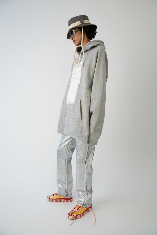 acne studios receipt hoodie