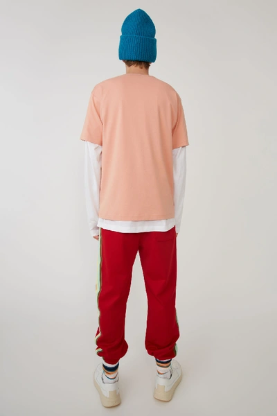 Shop Acne Studios Crew Neck T-shirt In Pale Pink