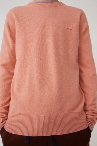 圆领毛衣 苍粉色