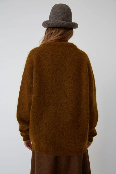 Shop Acne Studios Oversized Sweater Cognac Brown