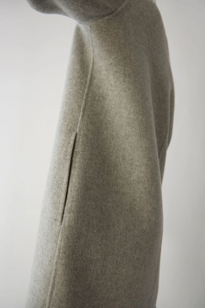 Shop Acne Studios Tailored Coat Light Grey Melange