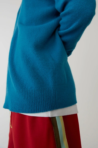 Shop Acne Studios Cardigan Sweater Teal Blue